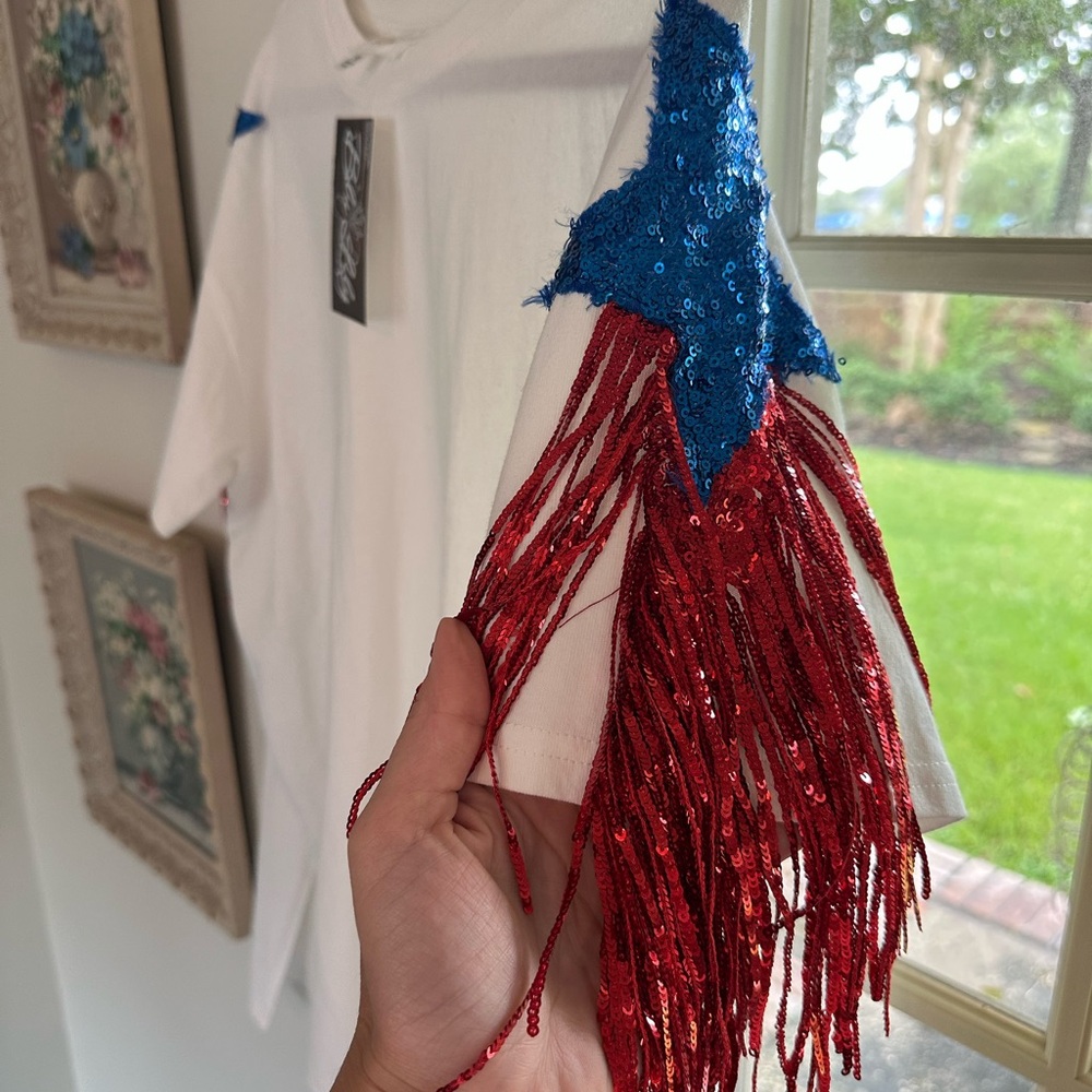 NWT Fantastic Fawn White T-Shirt